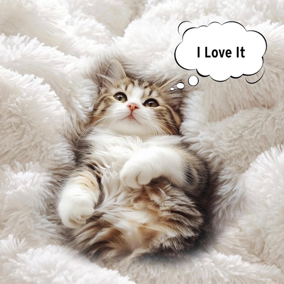 IVORY/WHITE FAUX FUR PILLOW SHAMS - Picture 6 of 11